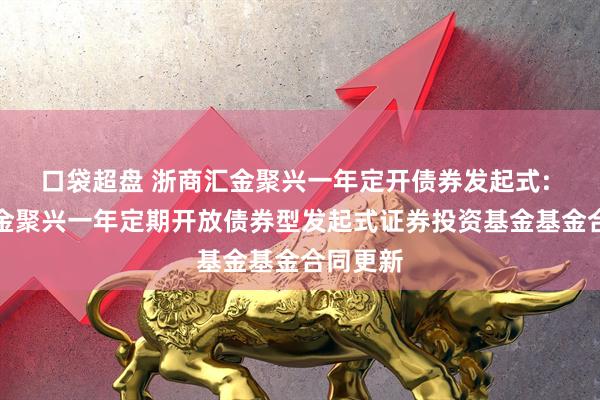口袋超盘 浙商汇金聚兴一年定开债券发起式: 浙商汇金聚兴一年定期开放债券型发起式证券投资基金基金合同更新