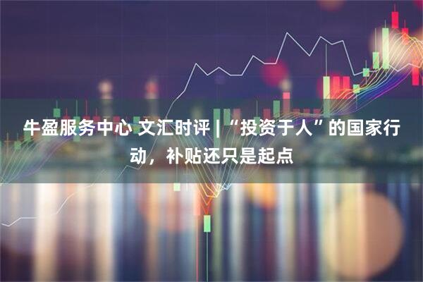 牛盈服务中心 文汇时评 | “投资于人”的国家行动，补贴还只是起点