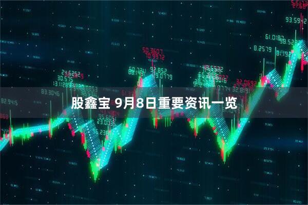 股鑫宝 9月8日重要资讯一览